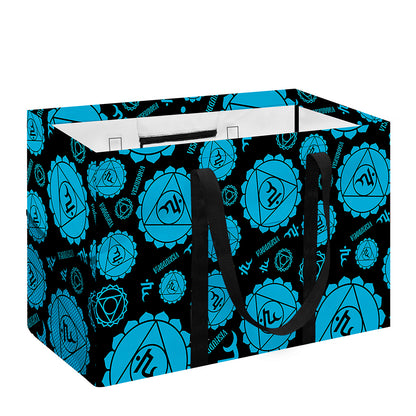 Vishuddha Chakra Pattern Print Utility Tote Bag