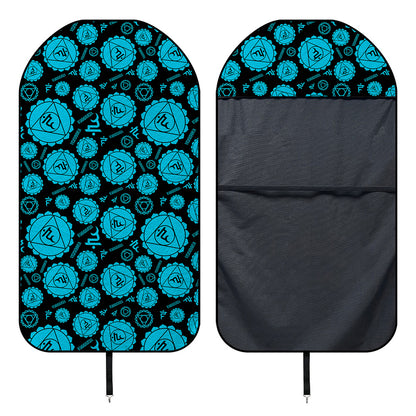 Vishuddha Chakra Pattern Print Waterproof Car Seat Cover