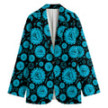 Vishuddha Chakra Pattern Print Women's Blazer