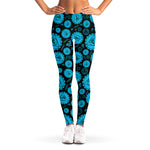 Vishuddha Chakra Pattern Print Women's Leggings