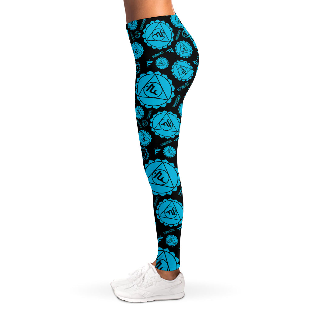 Vishuddha Chakra Pattern Print Women's Leggings
