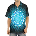 Vishuddha Chakra Spiritual Print Aloha Shirt