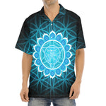 Vishuddha Chakra Spiritual Print Aloha Shirt