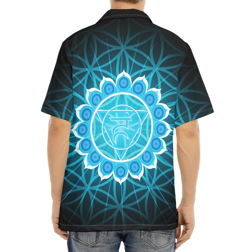 Vishuddha Chakra Spiritual Print Aloha Shirt