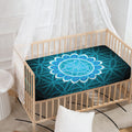 Vishuddha Chakra Spiritual Print Baby Crib Sheet