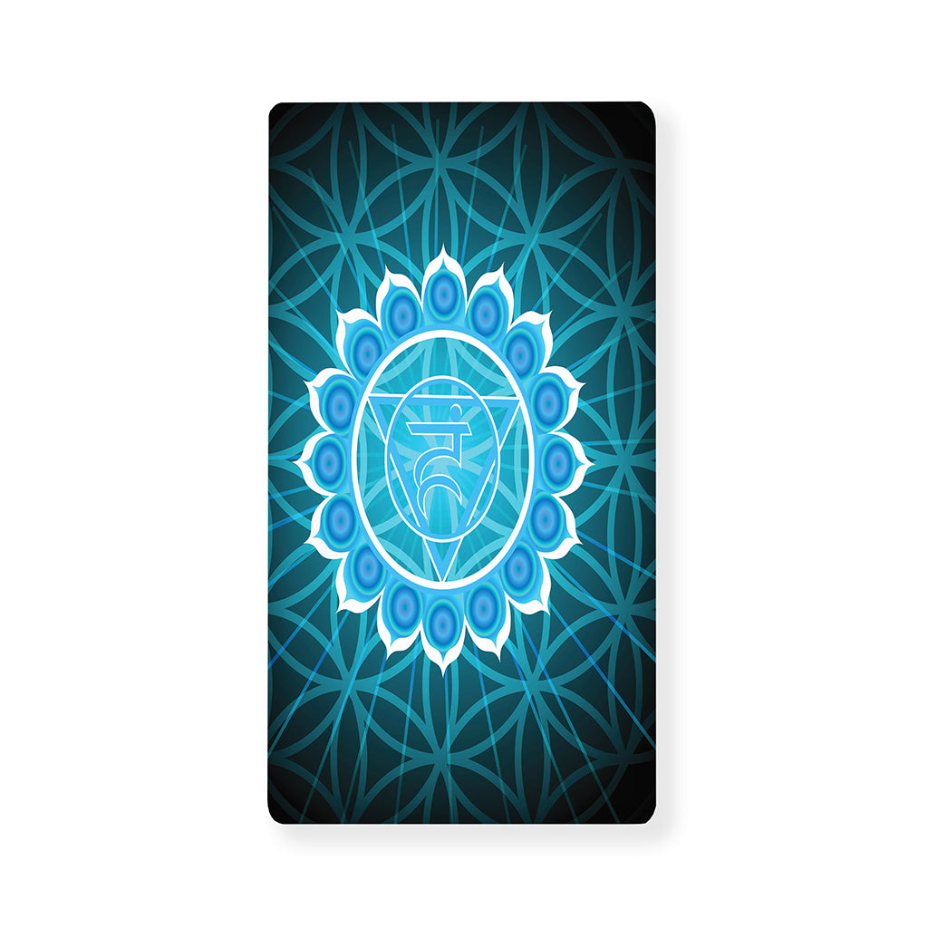Vishuddha Chakra Spiritual Print Baby Crib Sheet