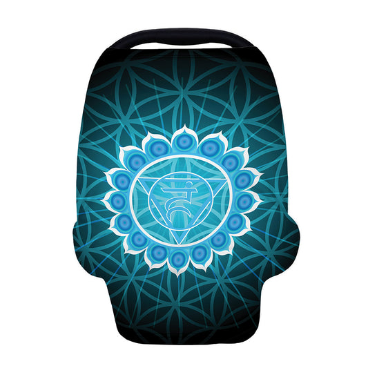 Vishuddha Chakra Spiritual Print Baby Seat Cover