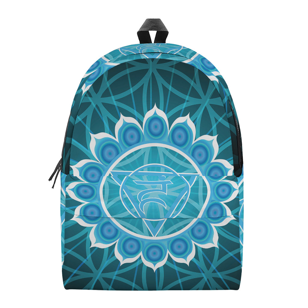 Vishuddha Chakra Spiritual Print Backpack