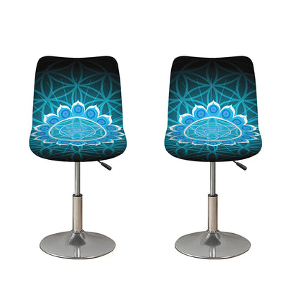 Vishuddha Chakra Spiritual Print Bar Stool Covers