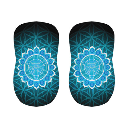 Vishuddha Chakra Spiritual Print Bar Stool Covers