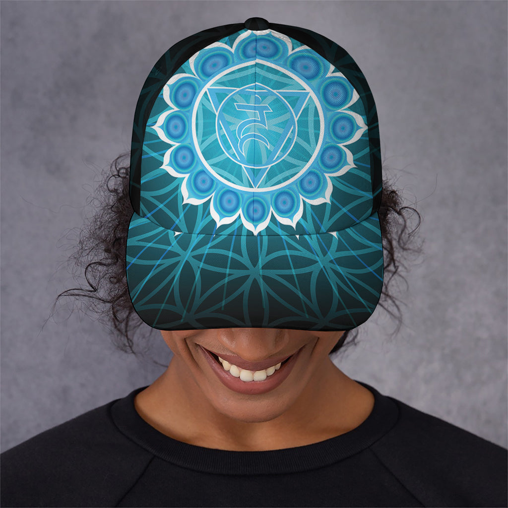 Vishuddha Chakra Spiritual Print Baseball Cap