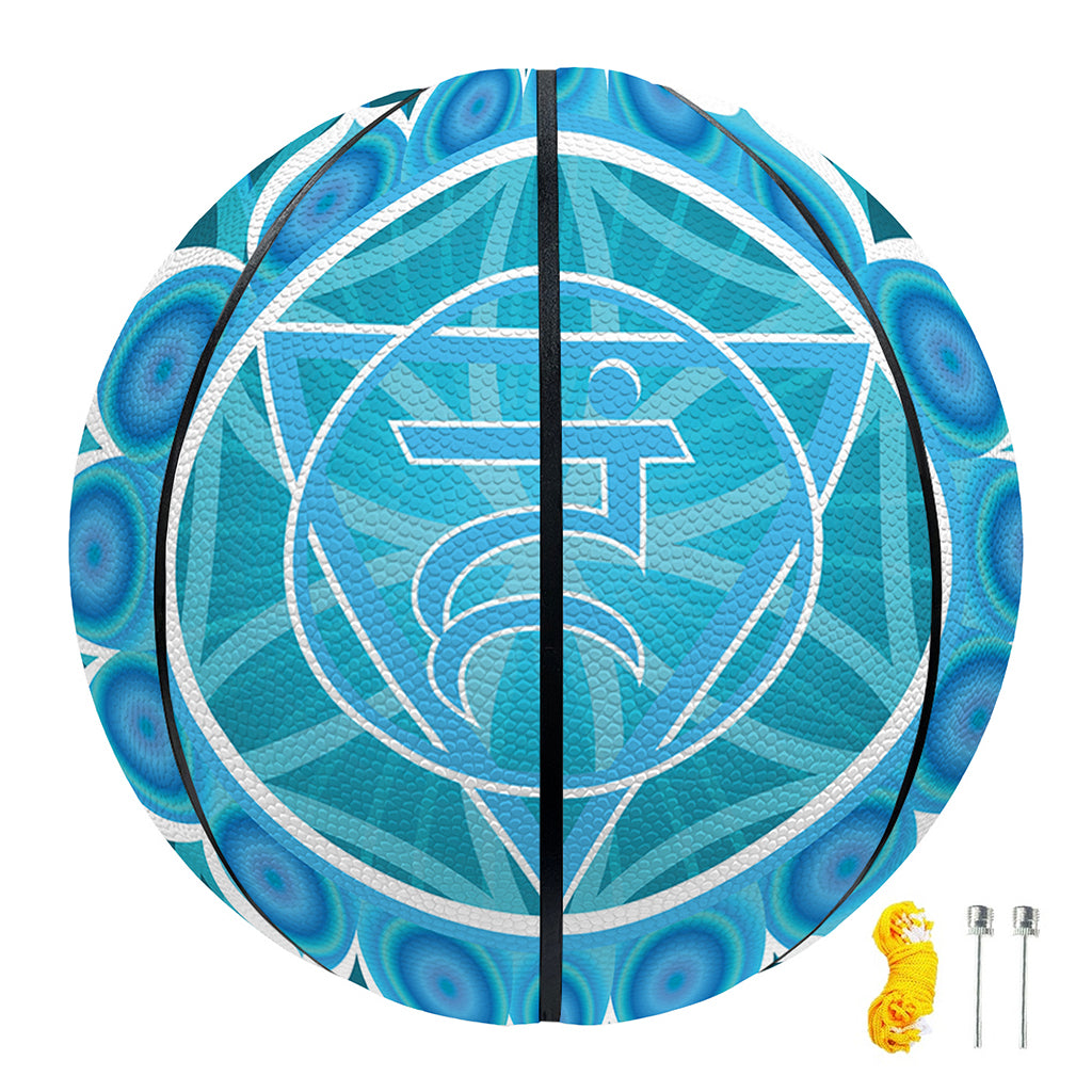 Vishuddha Chakra Spiritual Print Basketball