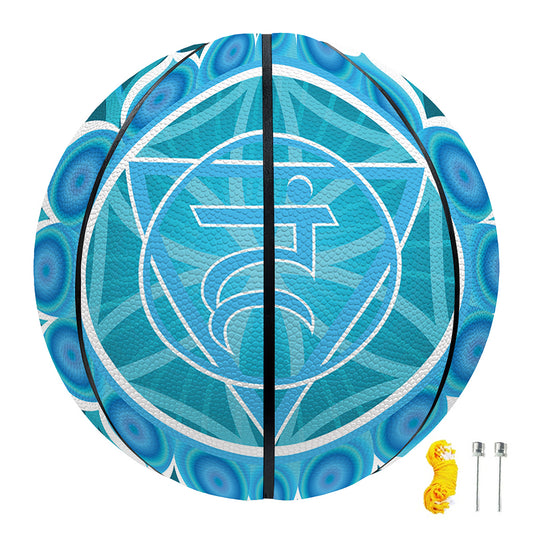 Vishuddha Chakra Spiritual Print Basketball