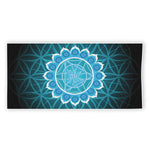 Vishuddha Chakra Spiritual Print Beach Towel
