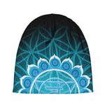 Vishuddha Chakra Spiritual Print Beanie