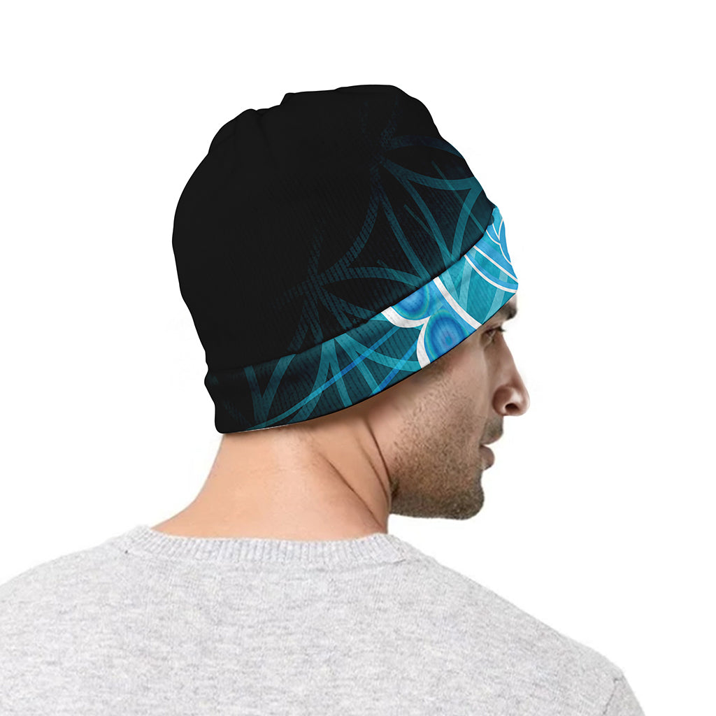 Vishuddha Chakra Spiritual Print Beanie