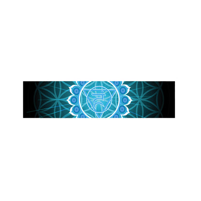 Vishuddha Chakra Spiritual Print Bed Runner