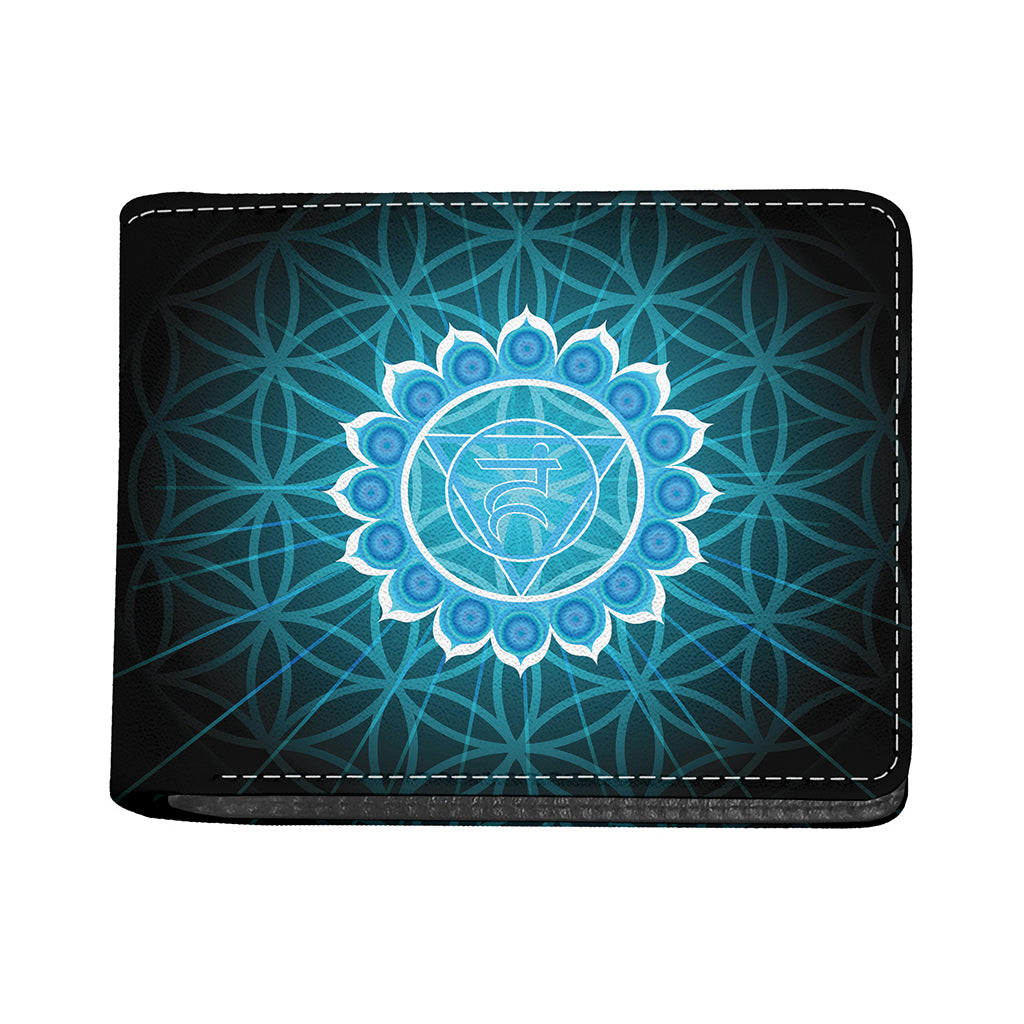 Vishuddha Chakra Spiritual Print Bifold Wallet