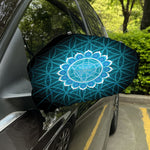 Vishuddha Chakra Spiritual Print Car Side Mirror Covers