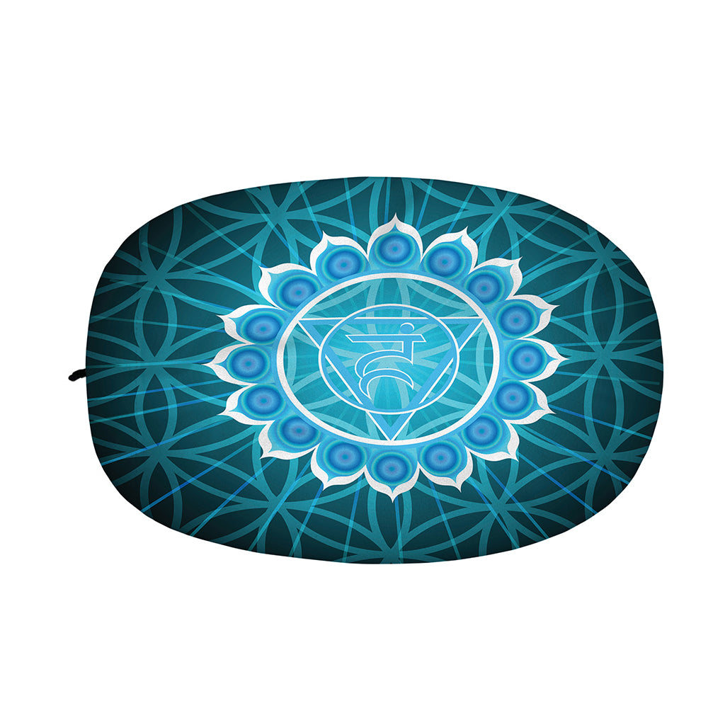 Vishuddha Chakra Spiritual Print Car Side Mirror Covers