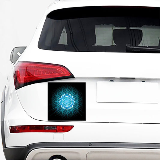 Vishuddha Chakra Spiritual Print Car Sticker
