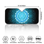 Vishuddha Chakra Spiritual Print Car Windshield Sun Shade