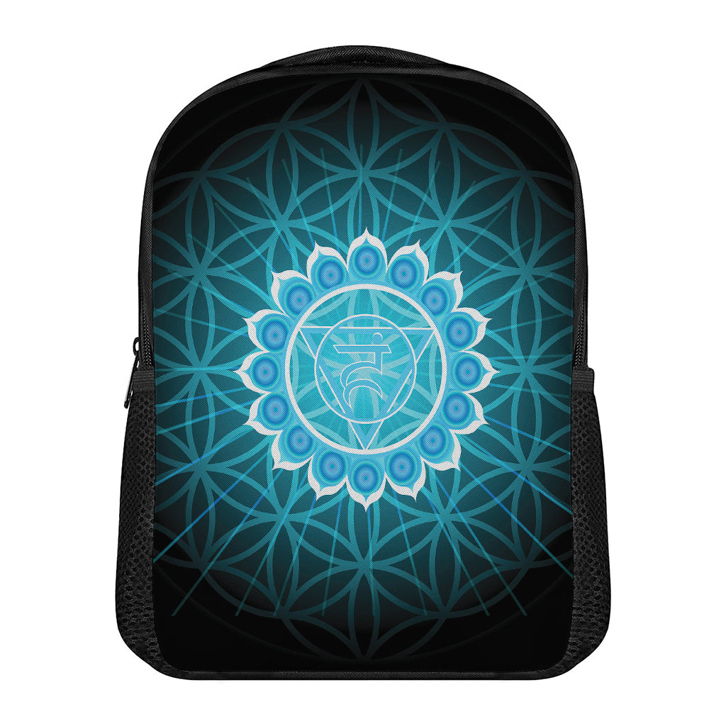 Vishuddha Chakra Spiritual Print Casual Backpack