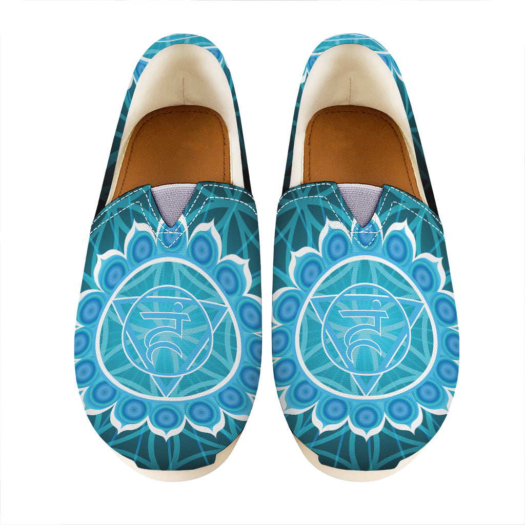 Vishuddha Chakra Spiritual Print Casual Shoes