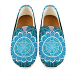 Vishuddha Chakra Spiritual Print Casual Shoes