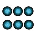 Vishuddha Chakra Spiritual Print Coaster Set