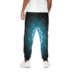 Vishuddha Chakra Spiritual Print Cotton Pants