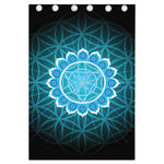Vishuddha Chakra Spiritual Print Curtain