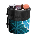 Vishuddha Chakra Spiritual Print Drawstring Makeup Bag