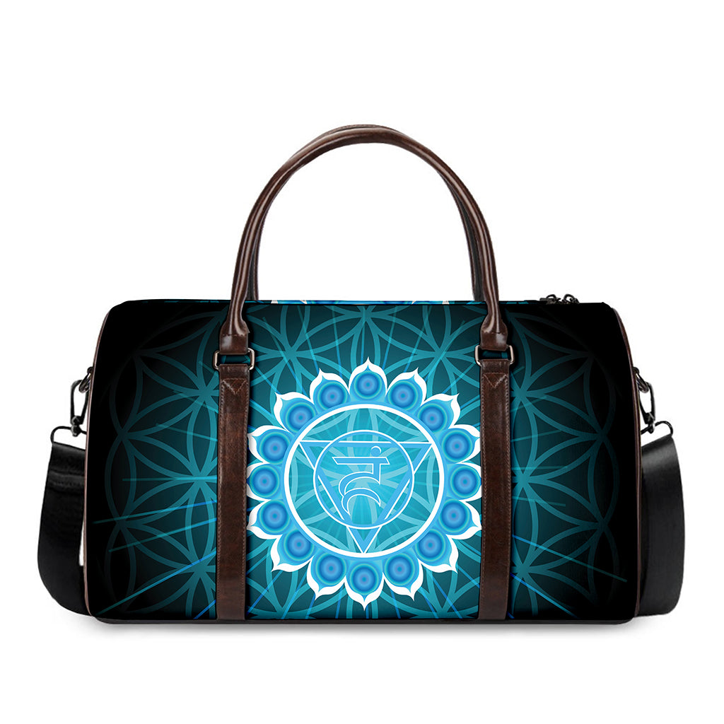 Vishuddha Chakra Spiritual Print Duffle Bag