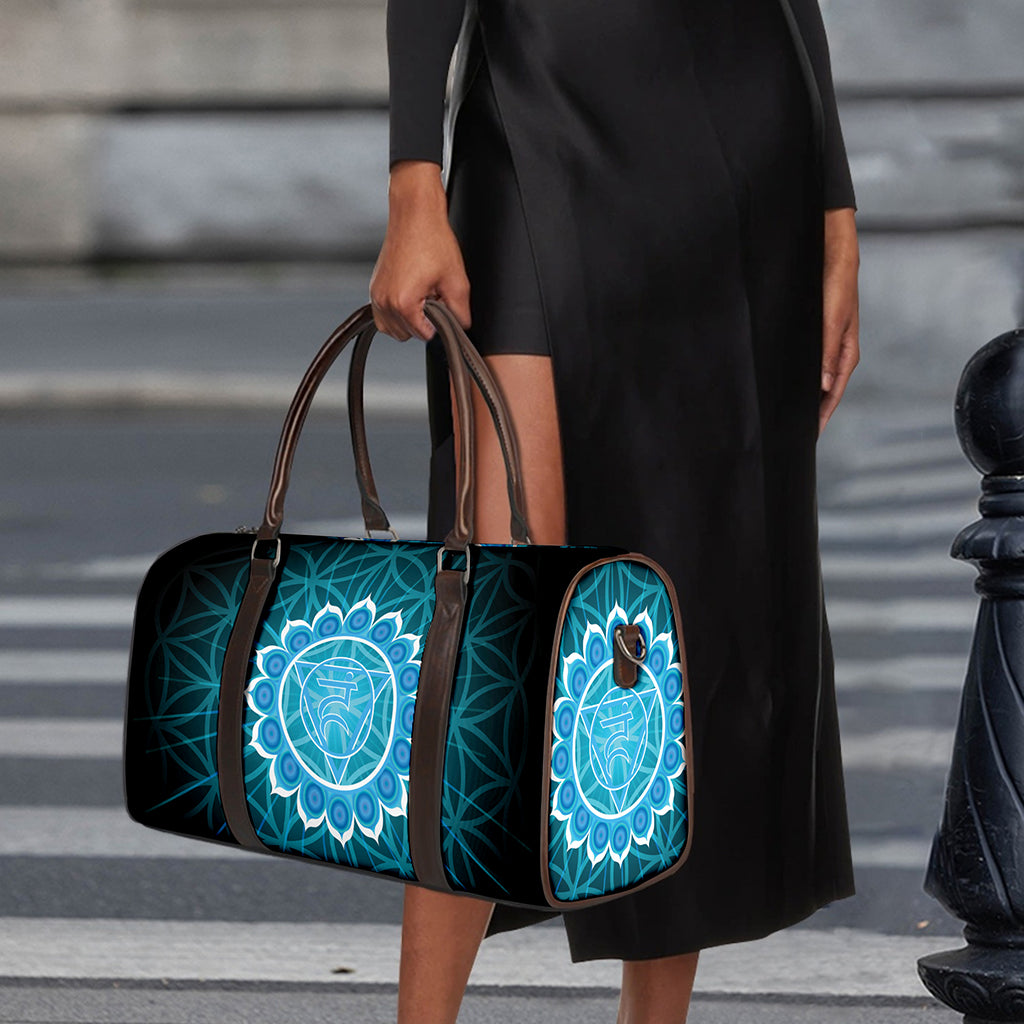 Vishuddha Chakra Spiritual Print Duffle Bag