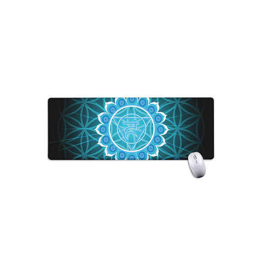 Vishuddha Chakra Spiritual Print Extended Mouse Pad