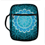 Vishuddha Chakra Spiritual Print Front Pocket Bible Bag