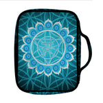 Vishuddha Chakra Spiritual Print Front Pocket Bible Bag