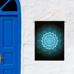Vishuddha Chakra Spiritual Print Garden Flag