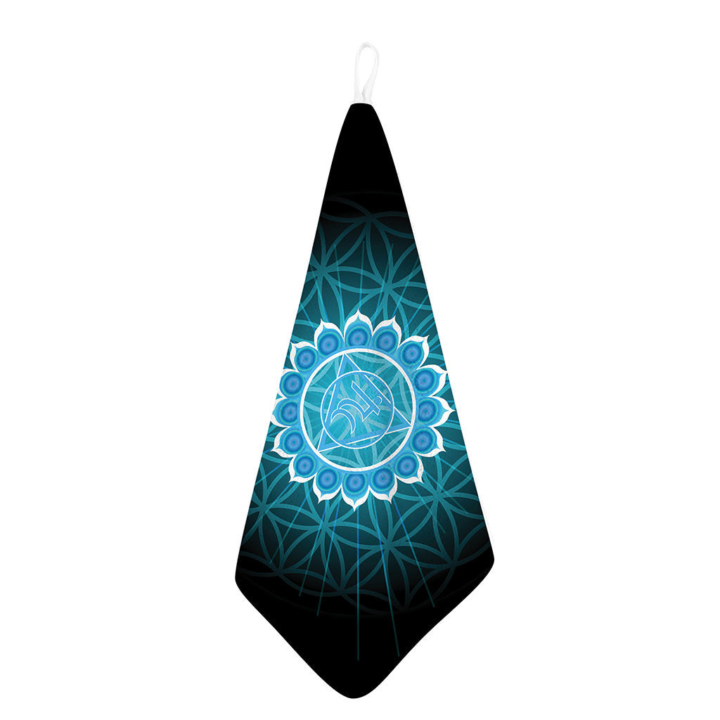 Vishuddha Chakra Spiritual Print Hand Towel