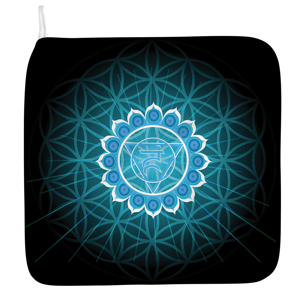 Vishuddha Chakra Spiritual Print Hand Towel