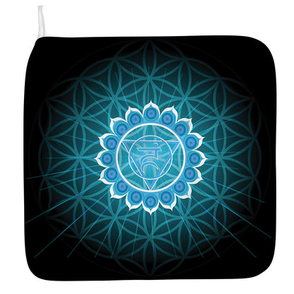 Vishuddha Chakra Spiritual Print Hand Towel