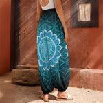 Vishuddha Chakra Spiritual Print Harem Pants