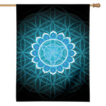 Vishuddha Chakra Spiritual Print House Flag