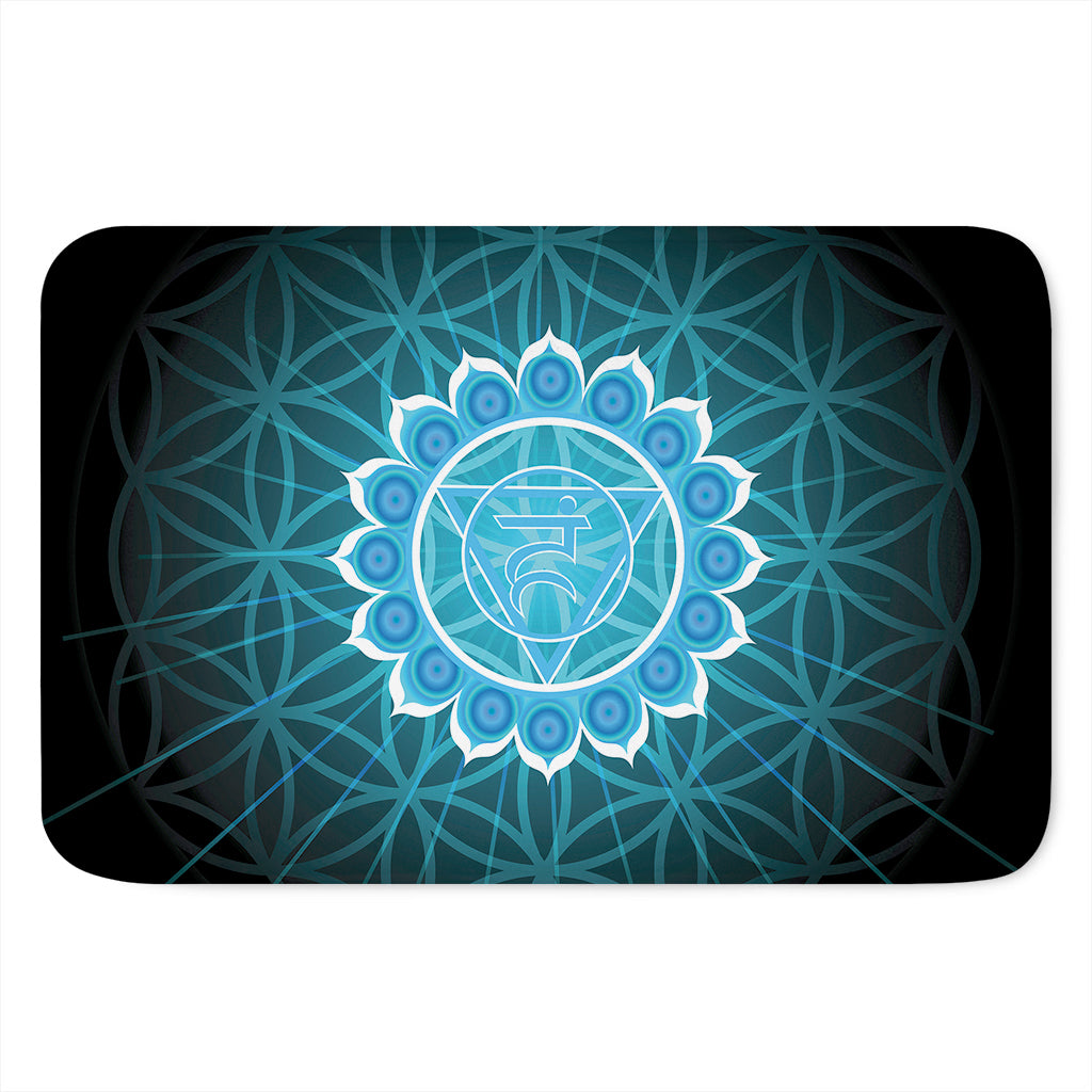 Vishuddha Chakra Spiritual Print Indoor Door Mat
