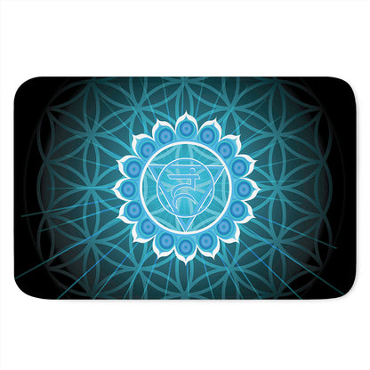 Vishuddha Chakra Spiritual Print Indoor Door Mat