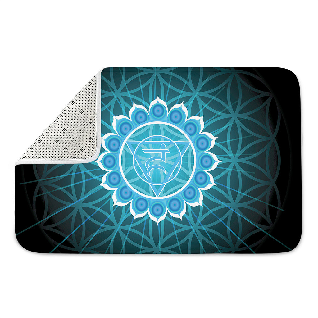 Vishuddha Chakra Spiritual Print Indoor Door Mat