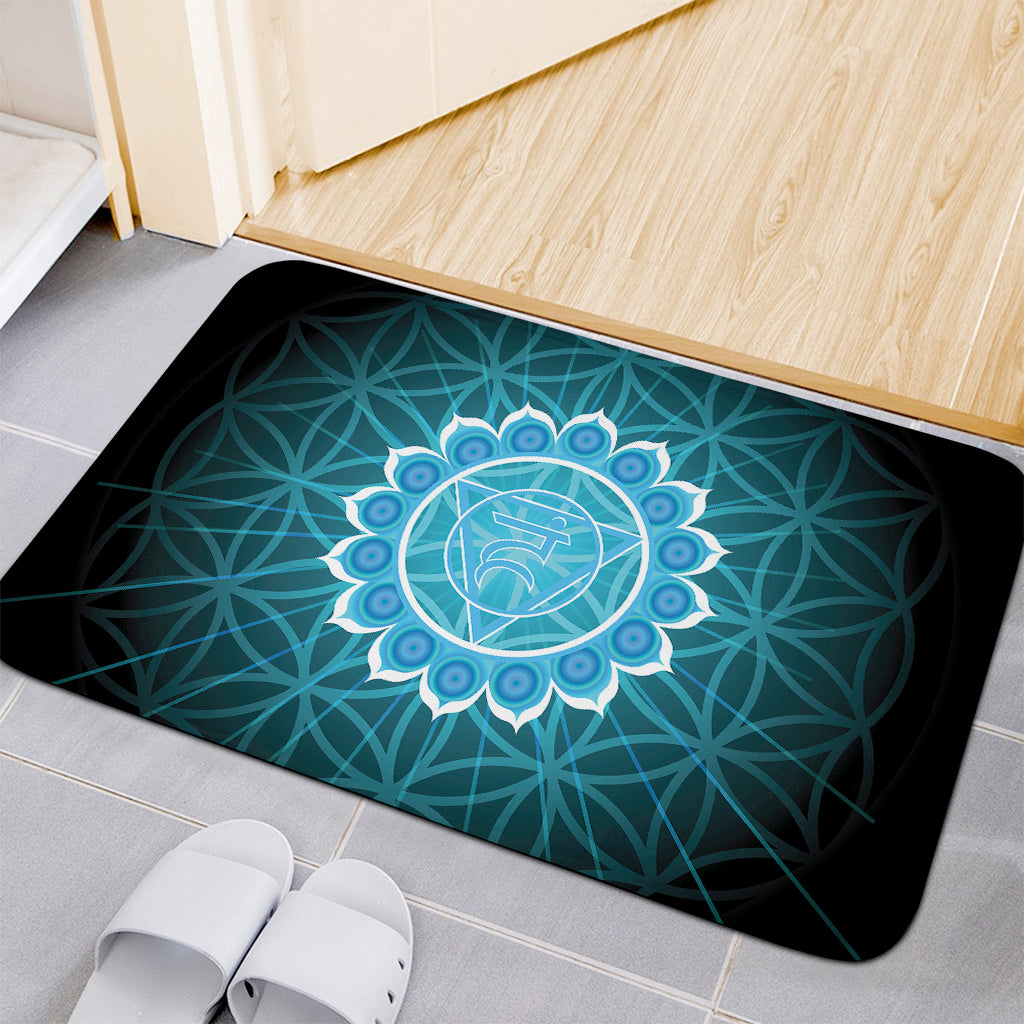 Vishuddha Chakra Spiritual Print Indoor Door Mat