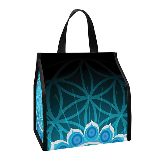 Vishuddha Chakra Spiritual Print Insulated Lunch Tote