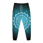 Vishuddha Chakra Spiritual Print Jogger Pants